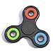 JPDesign Tri Fidget Hand Spinner Toy for Stress and Anxiety Relief (Tri-Color (Black))