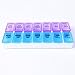XINHOME Pill Organizer Box with Snap Lids| 7-day AM/PM | Larger Detachable Compartment for Bigger Pills, Vitamin