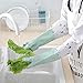 Reusable Waterproof Household Rubber Cleaning Gloves, Long Cuff, Dishwashing Gloves 3-Pairs (Medium, 3 Colors) (Medium, MLD-BPG-003)