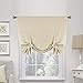 H.VERSAILTEX Beige Tie Up Curtains Blackout Thermal Insulated Energy Efficient Shade Home Decoration Solid Rod Pocket Window Treatment for Kids' Room, Highly Durable (42W x 63L, Set of 1)