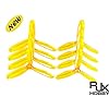 RJX-5x45x3-5045-5-Inch-3-Blade-Propeller-CW-CCW-for-FPV-Racer-4-pairs-Transparent-Yellow