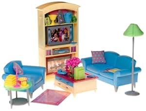 Amazon.com: Barbie: Decor Collection Living Room Playset ...