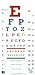 Eye Chart - Alphabetical Color Eye Chart