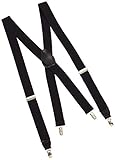 Dockers Suspenders for Men-Heavy Duty Clips and X Back Adjustable Straps for Adults