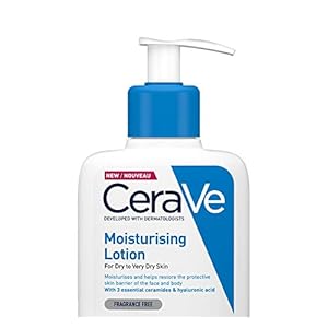 CeraVe-Moisturising-Lotion-236ml8oz-Daily-Face-Body-Moisturiser-for-Dry-to-Very-Dry-Skin CeraVe Moisturising Lotion, with hyaluronic acid and 3 essential ceramides, Daily Face & Body Moisturiser for Dry to…