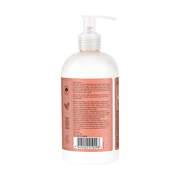 SheaMoisture Coconut & Hibiscus no silicones or sulphates Curl & Shine Conditioner for thick, curly hair 384 ml