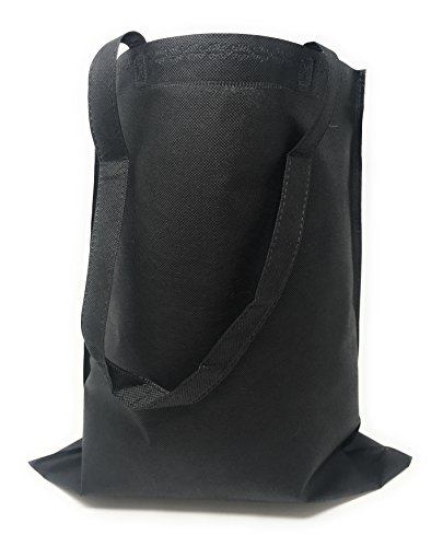 50 Bulk Tote Bag Mega Pack - Reusable Shopping Bags (Black)