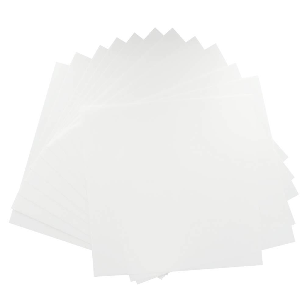 Sofecto 12 Pcs Blank Stencil Sheets, 30 x 30cm 7 Mil Thickness Mylar Sheets for Cricut Silhouette Machines