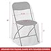 Lann's Linens 10 pcs Ivory Polyester Folding Chair Covers for Wedding, Party, and Banquet - Elegant Cloth Slipcovers