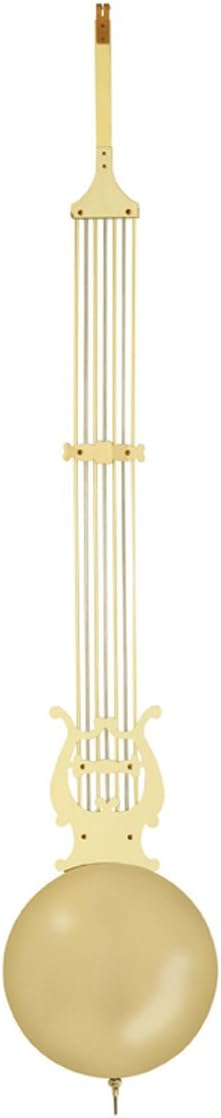 Hermle Grandmother or Grandfather Clock Lyre Pendulum - 8-5/8" Bob (Kieninger, 116cm (45-5/8"))