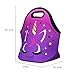 Cute Unicorn Lunch Bag for Kids, Waterproof Insulated Neoprene Lunch Tote with Zipper for School Work Outdoor