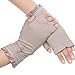 Kenmont Women Summer UV Protection Cotton Lace Gloves || Outdoor Sports Fishing Gloves || Nail Dryer Gloves, Pink