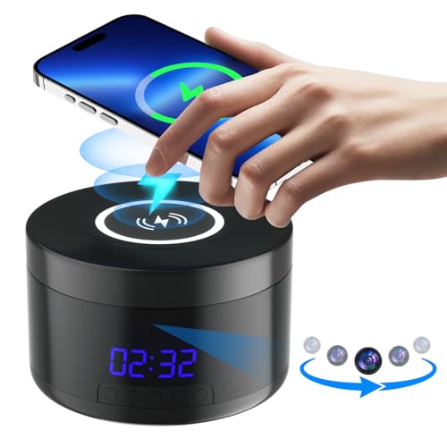 Spy Camera Wireless Charger, HD 1080P WiFi Hidden