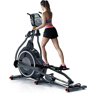 YAMMY Home Professional Elliptical Cross Trainer, Cardio Home Office Fitness Workout Machine with Quiet Brake System for All Ages Max User Weight 150 Kg