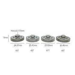 KingVal Replacement 4PCS 48DP Hole Diameter 3.175mm