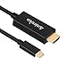 Amiroko USB C to HDMI Cable 6FT, USB 3.1 Type C (Thunderbolt 3 Compatible) to HDMI 4K Cable for MacBook Pro 2016, MacBook 12