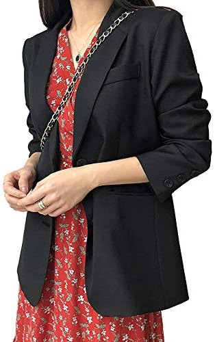 ENVYLOOK_テーラード レディース ジャケット フォーマル シンプル ブレザー オフィス クラシックテーラードジャケット ベージュ Free [並行輸入品]