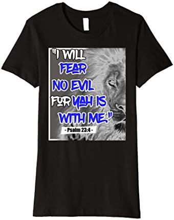 Womens Hebrew Israelite Tribe Judah Lion No Evil Psalm T-Shirt XL Black