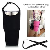 YouZi Tumbler 30 oz Carrier Handle Bag w/Shoulder Strap Fit for Rtic, Atlin, Ozark Trail,YETI Rambler 30 oz Insulated Tumbler Coffee Cup