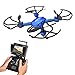 Potensic F181DH Drone with Camera, RC Quadcopter 720P Altitude Hold UFO & Seamless-speed Function with FPV LCD Screen Monitor - Blue
