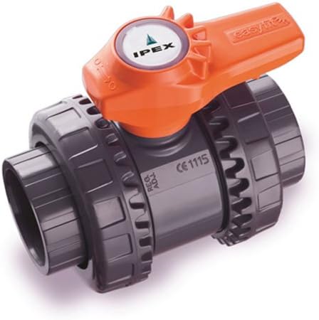 1-1/4" PVC VXE Series True Union Ball Valve