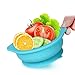 Baby/Toddler Feeding Silicone bowl with Stay-Put Suction Base and Spoon Set (Green)