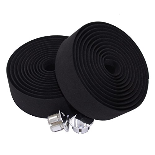 Akm eva road bike cork handlebar tape with 2 bar plug