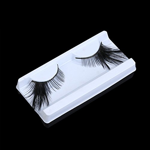 Sunward Sexy Fun Ladies Styles Handmade Reusable Long Thick Fancy Party Feather False Eyelashes Makeup Eye Lashes (Multicolor A)