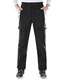 Nonwe Men's/Women's Outdoor Waterproof Hiking Fleece Pants for Running