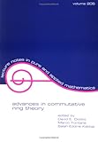 Advances in Commutative Ring Theory Vol. 205 : Proceedings International Conference on Commutative Ring Theory, , 0824771478