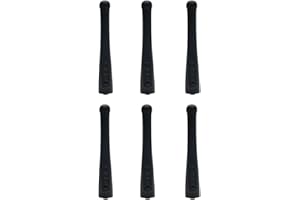 BVMAG UHF 403-470 MHz Stubby Antenna Compatible for Motorola XPR6100 XPR6350 XPR6550 XPR6300 XPR6500 DP3400 DP3600 DGP4150 DGP6150 Walkie Talkie Two Way Radio 6Pack