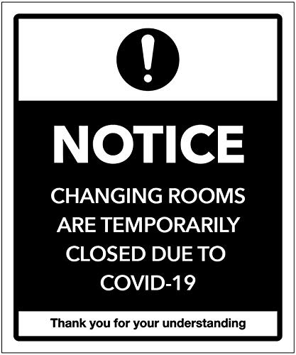 Notice Changing rooms are temporarily closed due to COVID-19