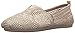 Skechers BOBS Women's Bobs Plush-Daisy Crochet Ballet Flat, Natural, 10 M US