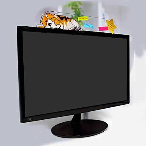 GARASANI Top Horizontal Computer Monitors Screen Acrylic Message Boards Memo Pads (Transparent Vertical)
