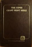 Hardcover The Holy Bible - Genesis-II Kings - King James Version (Super Giant Print Editio Book