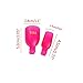 yueton Pack of 10 Reusable Toenail Nail Art Soak Off Cap Clip UV Gel Polish Remover Tool (Hot Pink)