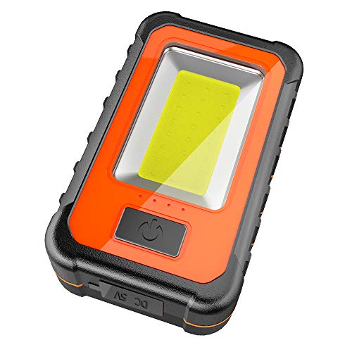 LED Work Light, WAKYME LED Rechargeable Work Light, 40W 4000 Lumens Super Bright, Magnetic Base & Hanging Hook, Portable Work Light for Car Repairing, Camping, Hiking, Backpacking, Fishing, Hurricane,
