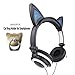 Cat Ear Headphones with Glowing Lights (Black)