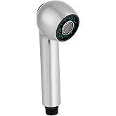 Haosie Pull Out Sink Sprayer Head Replacement, Kitchen Faucet Nozzle G1/2 | Tap Spout High Flow Shower Head Chrome Part Hot for Personal Hygiene, G1/2 or 13/16 In Male Connector