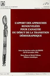 L' apport des approches renouvelées pour l'analyse du début de la transition démographique
