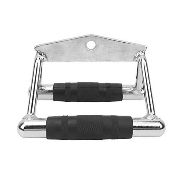 DAUERHAFT-Steel-Multifunction-Workout-Tricep-V-Shaped-Press-Down-Bar-Easy-to-Usefor-Seated-Rowing-Exercises DAUERHAFT V-Shaped Pressure Bar, Steel V-Shaped Multifunction Handle, V-Shaped Pressure Bar for Triceps Rowing Machine…