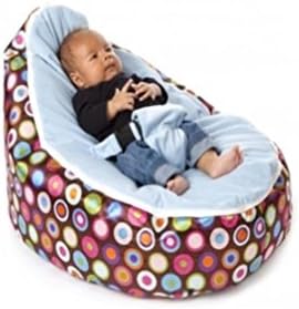 Babybooper Baby Beanbags, Baby Blue Rainbow, 4 Count