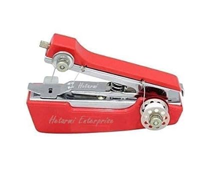 Hetarmi Enterprise Portable Mini Lightweight Cordless Hand-Operated Manual Stapler Size Tailoring Sewing Stitch (Multicolour)