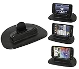 iTALKonline Lenovo S960 Black Sticky (NO GLUE) Mat Anti-Slip In Car Dashboard Desk Table Vertical / Horizontal Holder