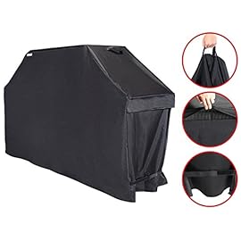 Unicook Heavy Duty Barbecue Grill Cover, 60-inch, Easy Lifting Handles, Helpful Air Vents, All Weather Protection