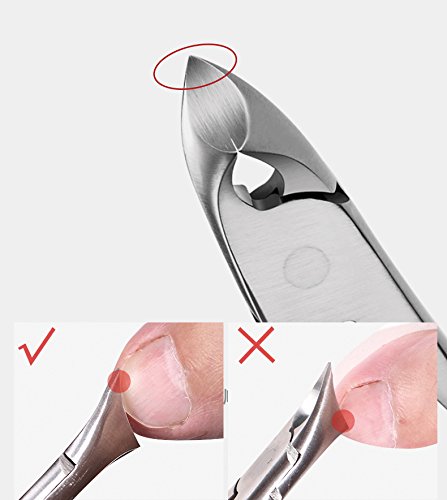 YUOIOYU Toenail Nail Clippers for Thick or Ingrown Toenails,Stainless Steel Nail Nipper - Thumbnail 7