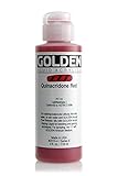 4 Oz Fluid Acrylic Color Paint Color: Quinacridone Red