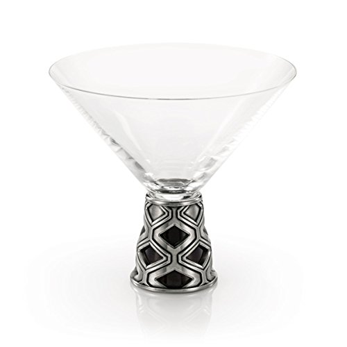 Royal Selangor 12617R Diamond Martini Glass, Pewter