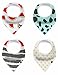 Baby Bandana Drool Bibs, Unisex 4-Pack Gift Set for Drooling and Teething, 100% Organic Cotton, Soft and Absorbent, Hypoallergenic - for Boys and Girls by Karids