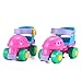 Liberty Imports Grow-with-Me Easy Training Adjustable Inline Rollerskates (Pink)